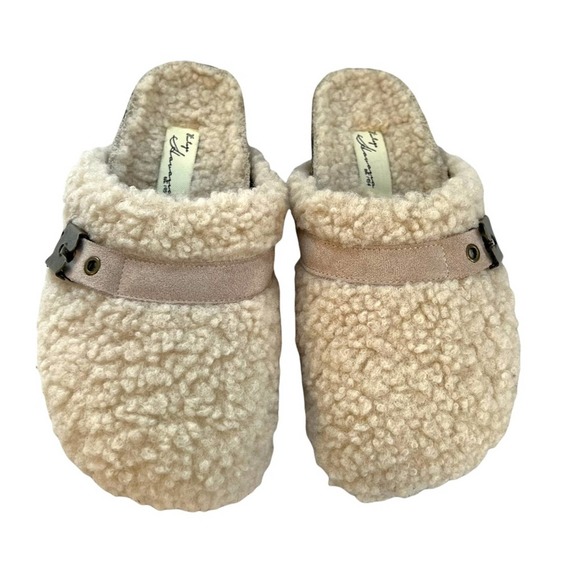 vintage havana sherpa slides